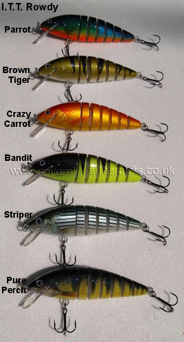 I.T.T. Multi Rowdy colours - articulated crankbait