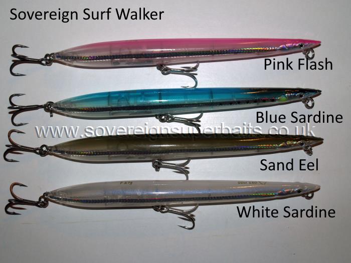 Sovereign Surf walker bass lure colours Sovereign Surf walker bass lure colours