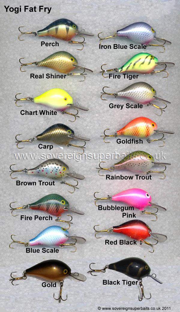 Ultralite fishing lure - Yogi Fat Fry Colours
